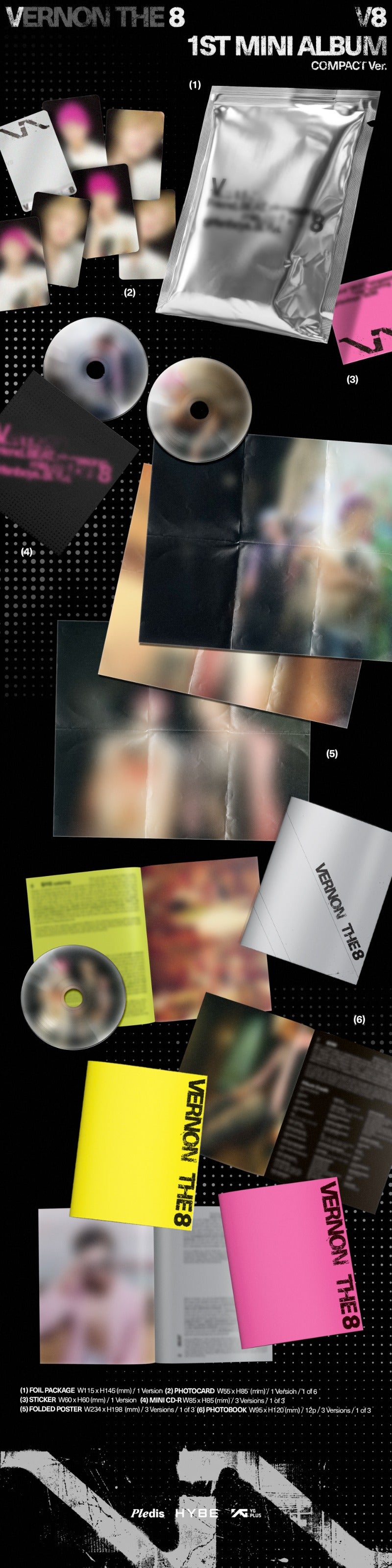 V8 (SEVENTEEN) - 1st Mini Album [V8] (Compact Ver.)