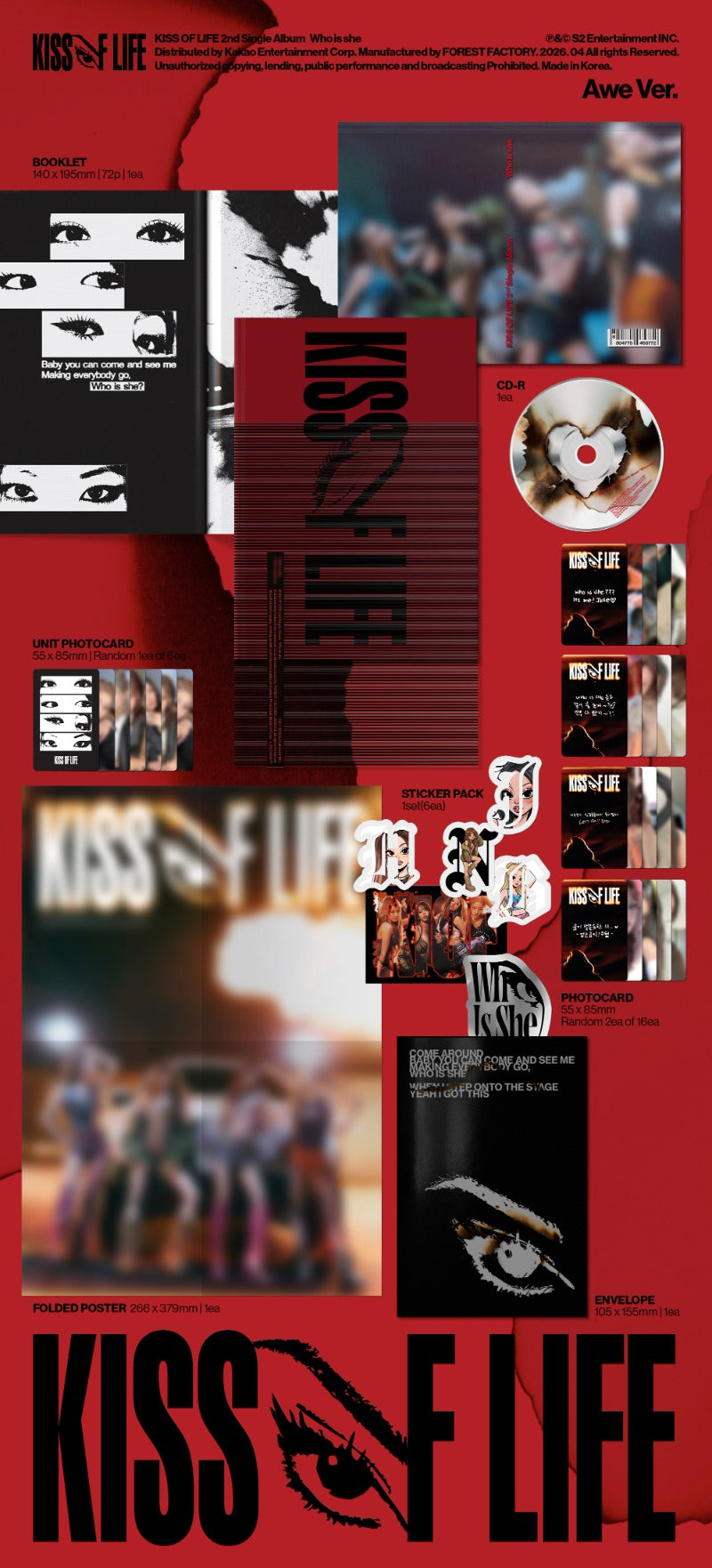 KISS OF LIFE – 2nd Single Album “Who is she” (Awe Ver.)