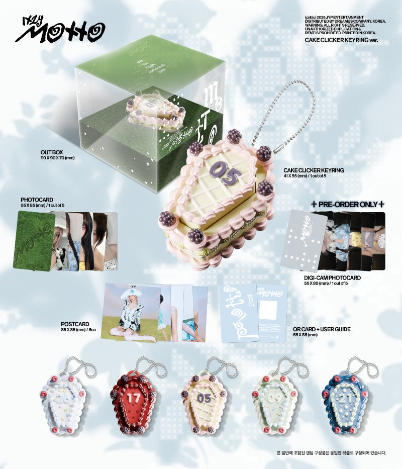 ITZY - 12th Mini Album [Motto] (CAKE CLICKER KEYRING Ver.)