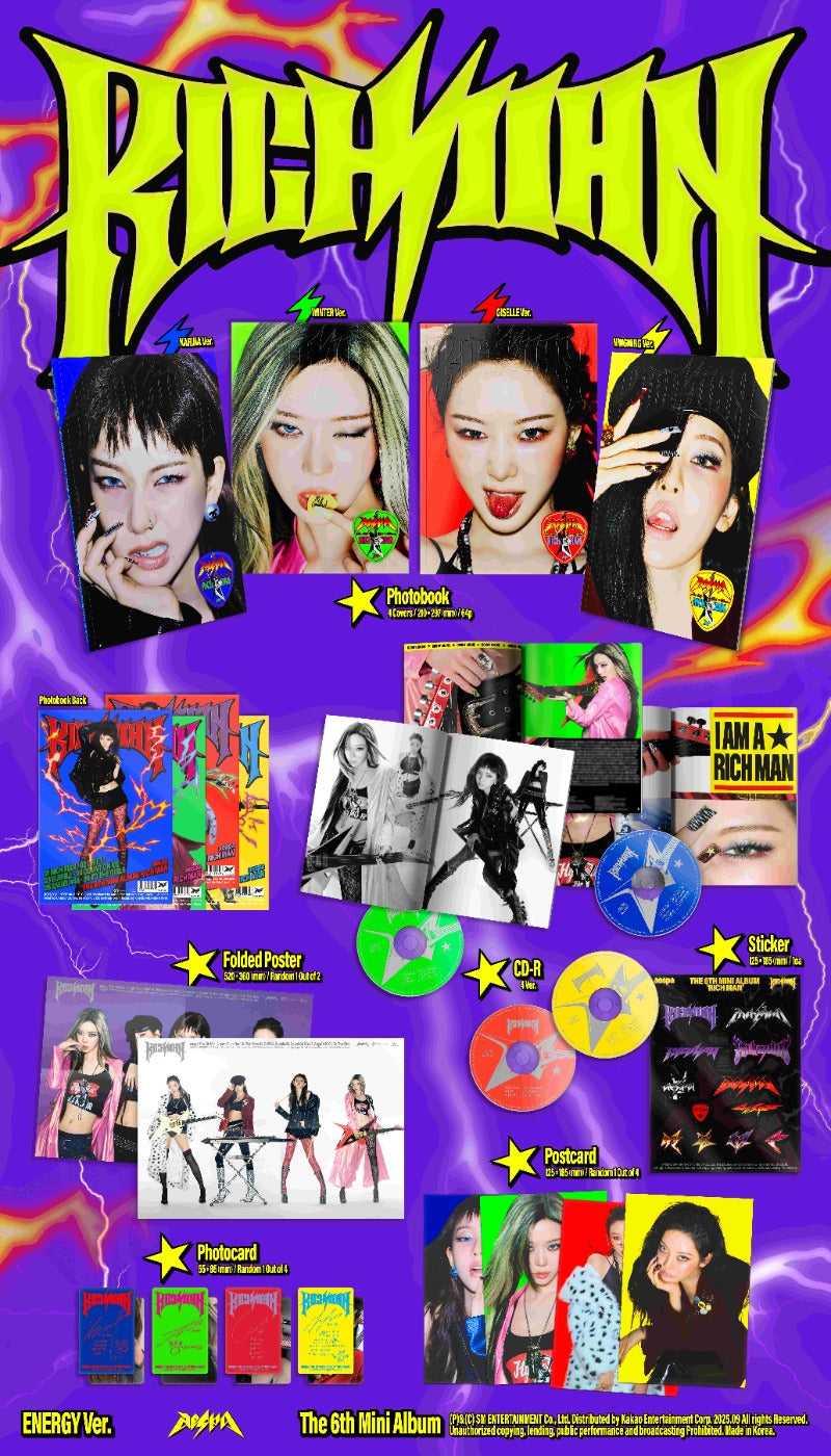 aespa - 6th Mini Album [Rich Man] (ENERGY Ver.)