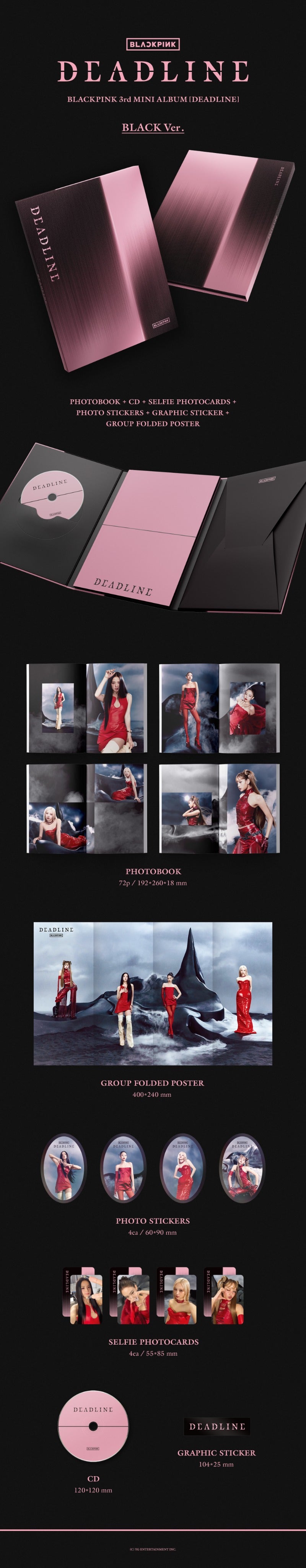 BLACKPINK - 3rd Mini Album [DEADLINE] (BLACK Ver. / PINK Ver.)