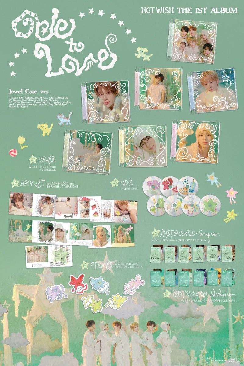 NCT WISH - 1st Full Album [Ode to Love] (Jewel Case Ver.)