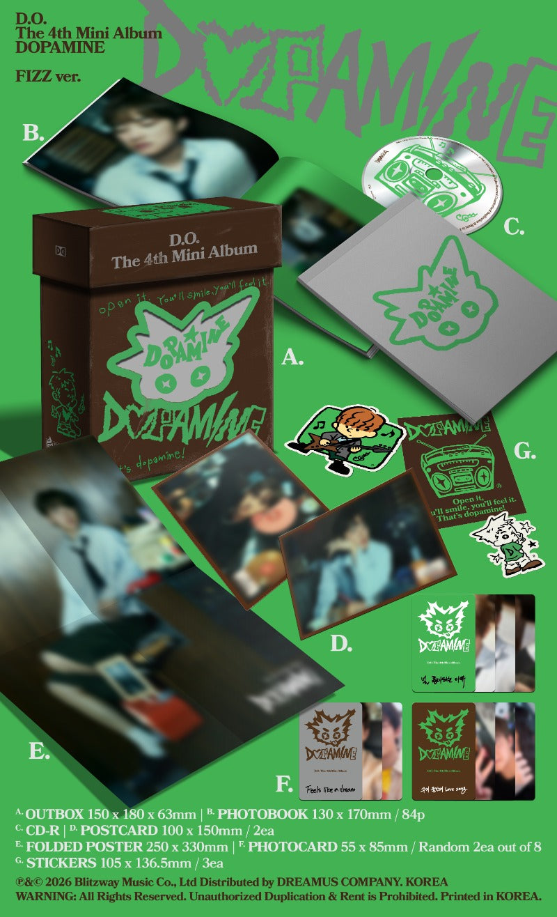 D.O - 4th Mini Album [DOPAMINE] (POP Ver. / FIZZ Ver.)