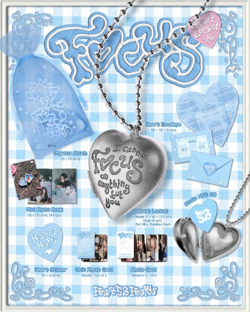 Hearts2Hearts – 1st Mini Album FOCUS (Heart Locket Version Smart Album)