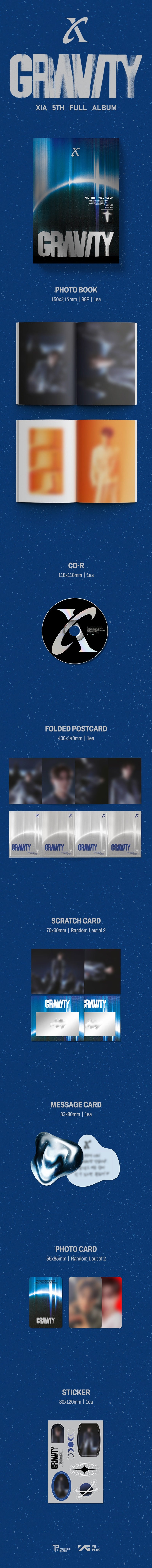 XIA - 5th FULL ALBUM [GRAVITY] (Cosmic Ver.)