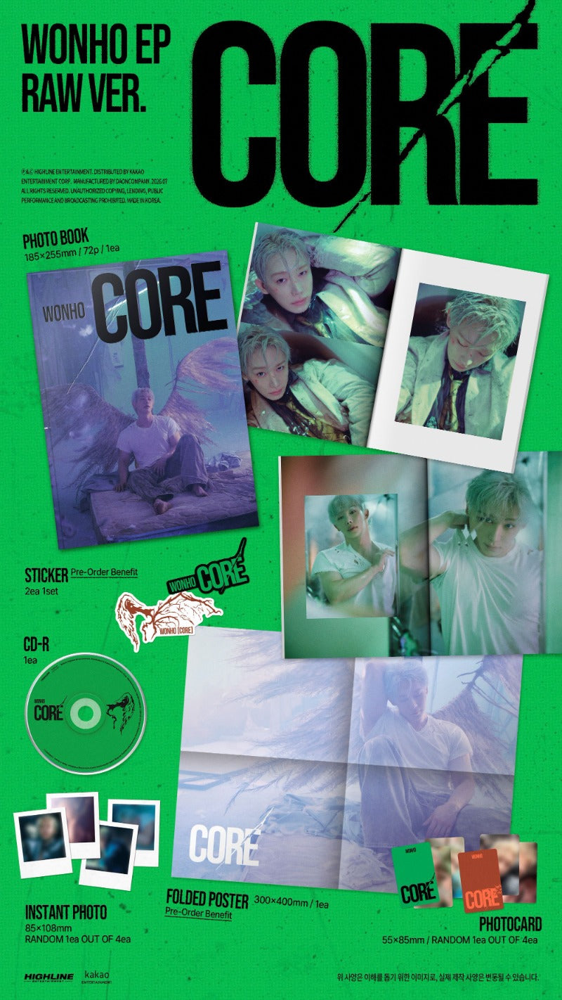 WONHO - EP [CORE] (Raw Ver. / Shell Ver.)