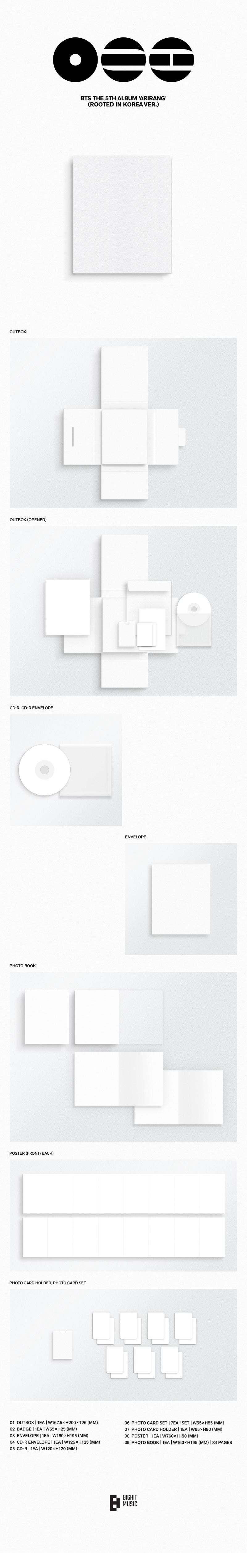 BTS - 5th Full Album [ARIRANG] (Random) (Weverse Gift)