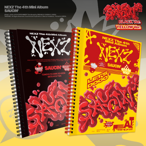 NEXZ - 4th Mini Album [SAUCIN’] (BLACK ver. / YELLOW ver.)