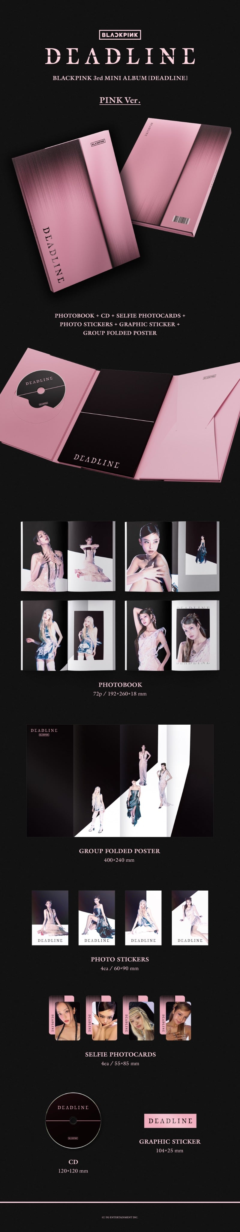 BLACKPINK - 3rd Mini Album [DEADLINE] (BLACK Ver. / PINK Ver.)