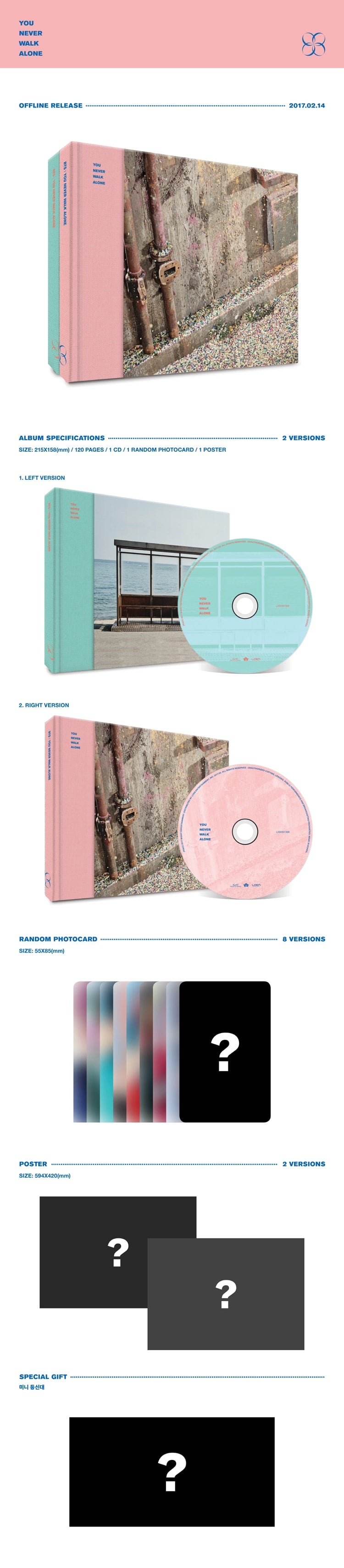 BTS - Repackage Album [YOU NEVER WALK ALONE]