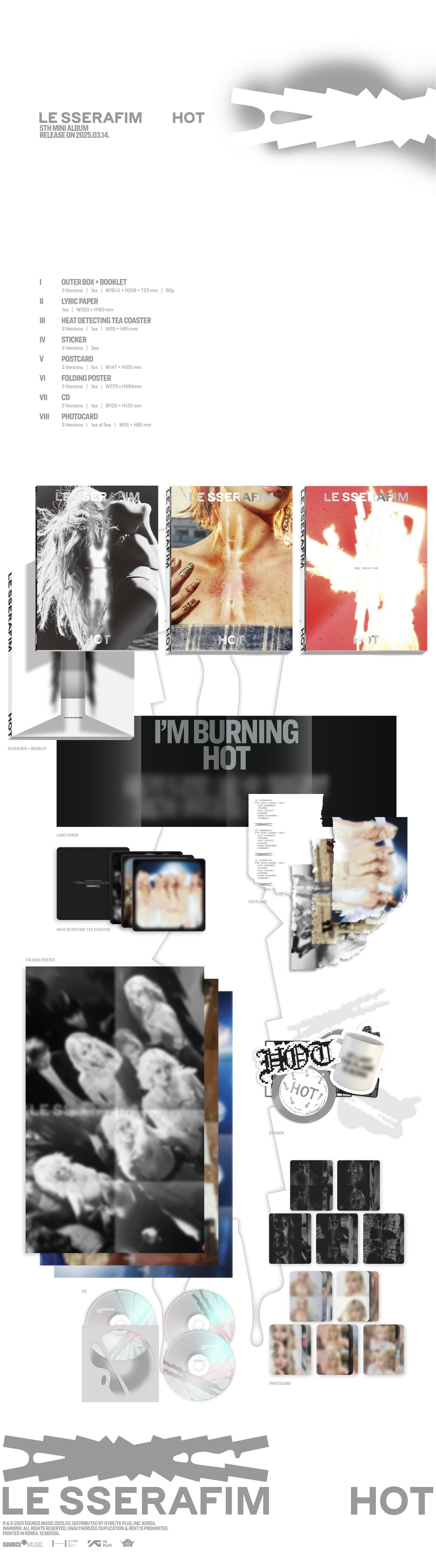 LE SSERAFIM - 5th Mini Album [HOT] (Random Version)