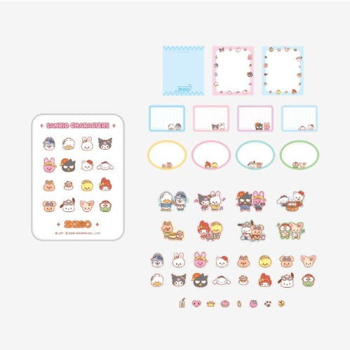 SKZOO - MD [SKZOO X SANRIO CHARACTERS] TIN CASE STICKY NOTE SET