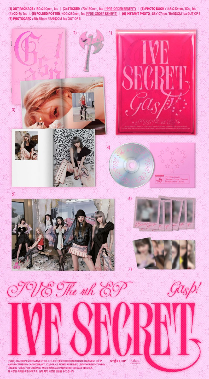 IVE - 4th EP Album [IVE SECRET] (Random Ver.)