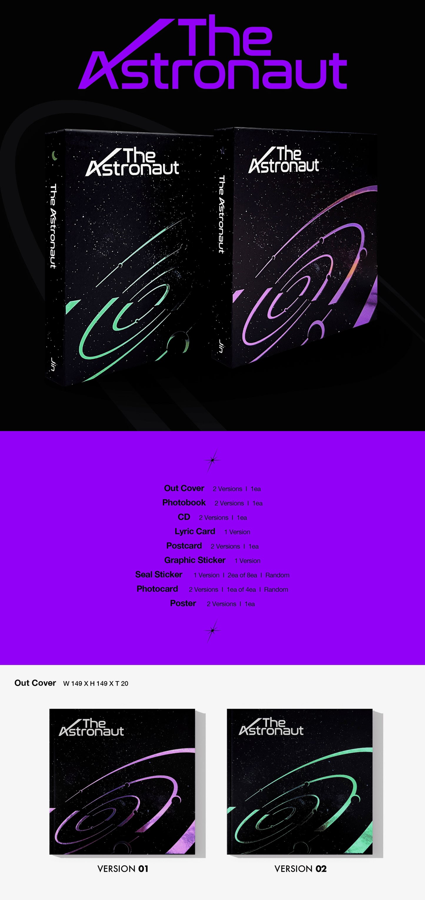 JIN (BTS) - 1st Single Album [The Astronaut]