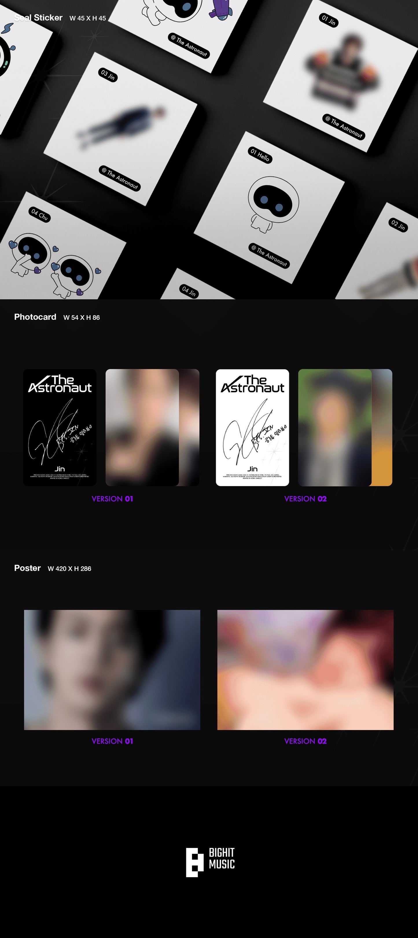 JIN (BTS) - 1st Single Album [The Astronaut]