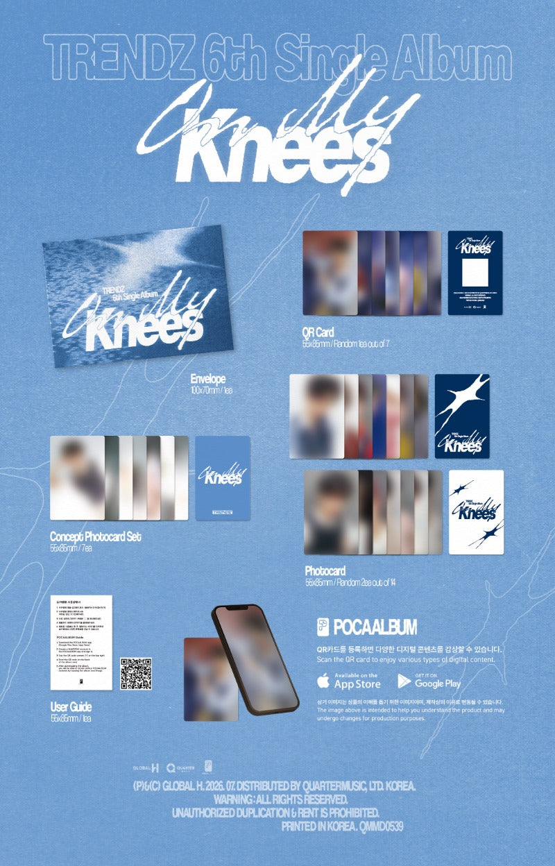 TRENDZ - 6th Single Album [On My Knees] (POCAALBUM)
