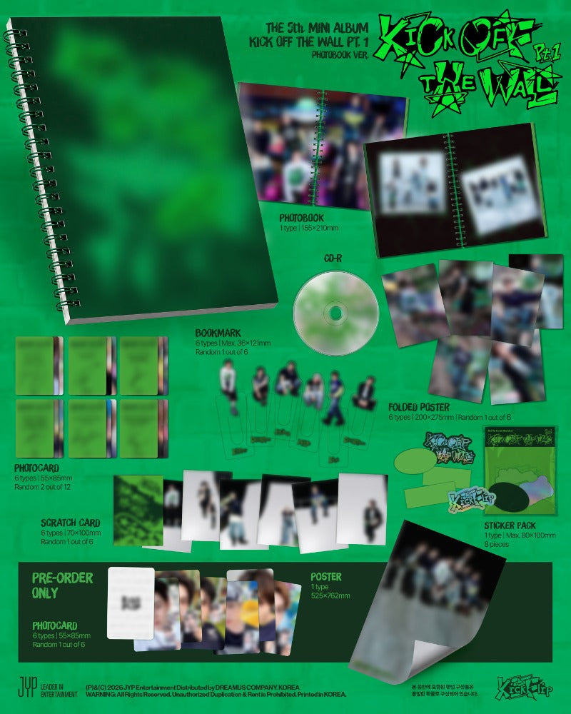 KickFlip - 5th Mini Album [KICK OFF THE WALL Pt.1] (PHOTOBOOK Ver.)