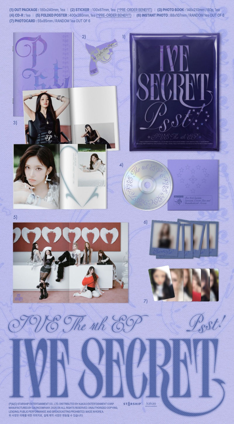 IVE - 4th EP Album [IVE SECRET] (Random Ver.)