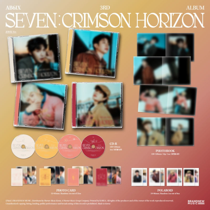 AB6IX - 3rd Album [SEVEN : CRIMSON HORIZON] (JEWEL Ver.) (Random)