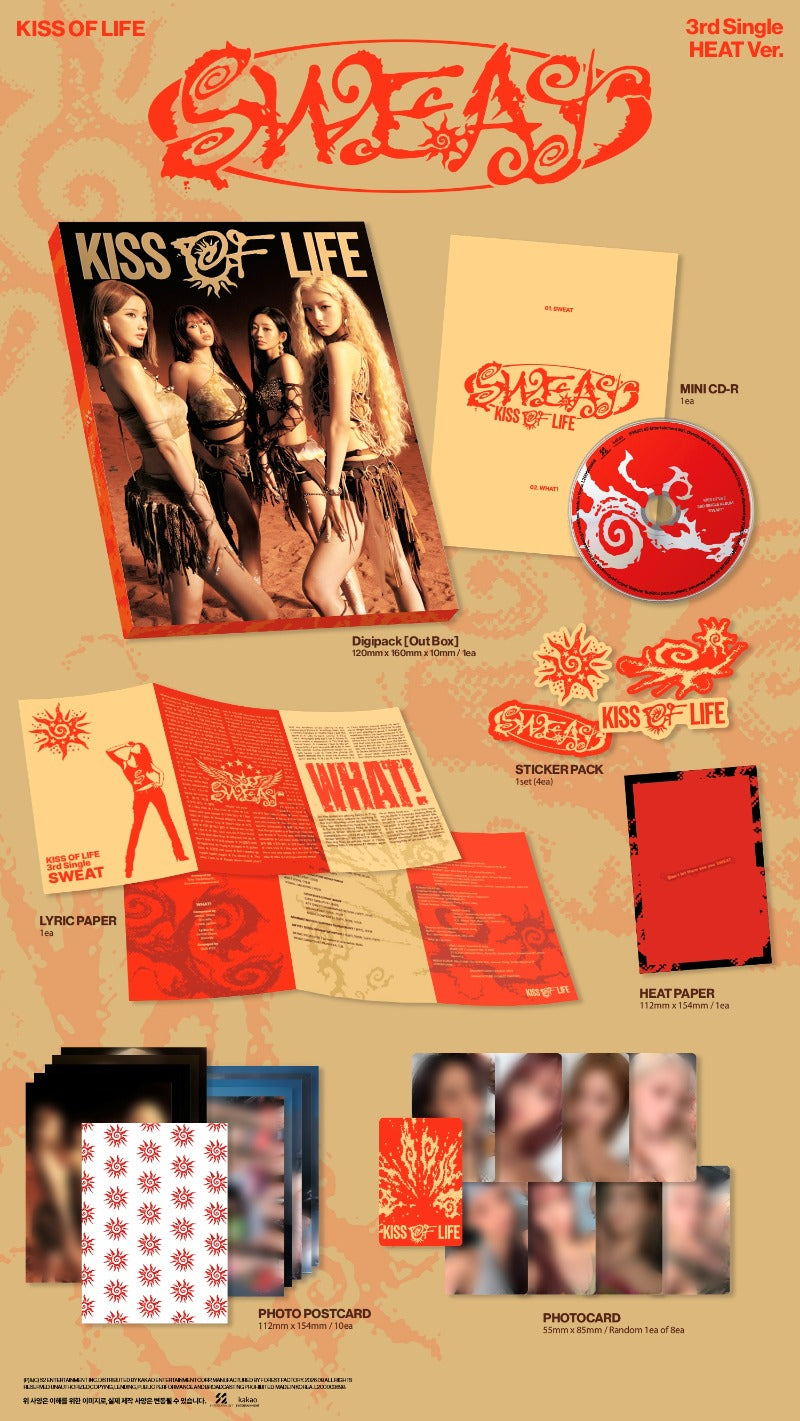 KISS OF LIFE - 3rd Single Album [SWEAT] (HEAT Ver. / BURN Ver.)