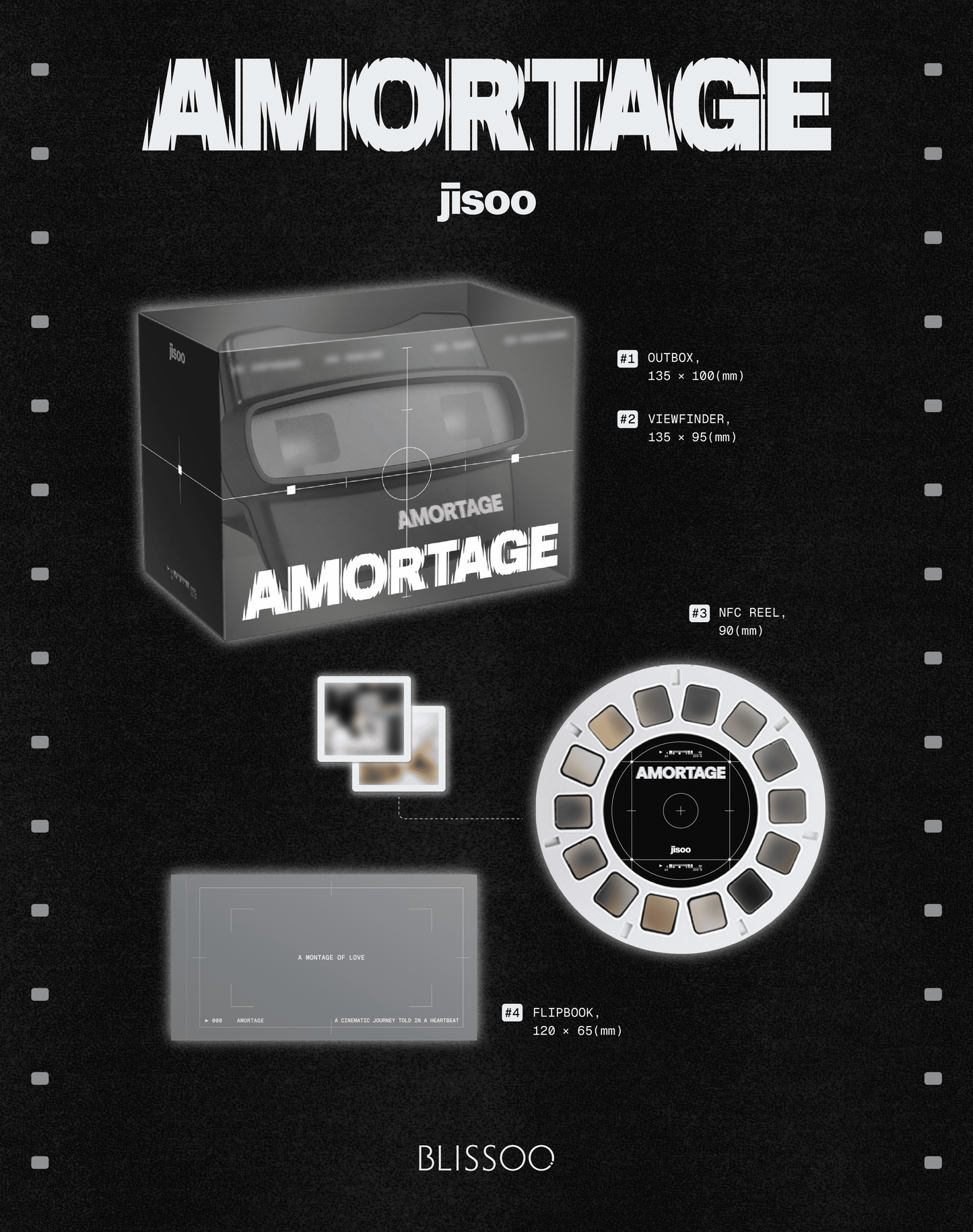 JISOO - 1st Mini Album [AMORTAGE] (REELS Ver.)