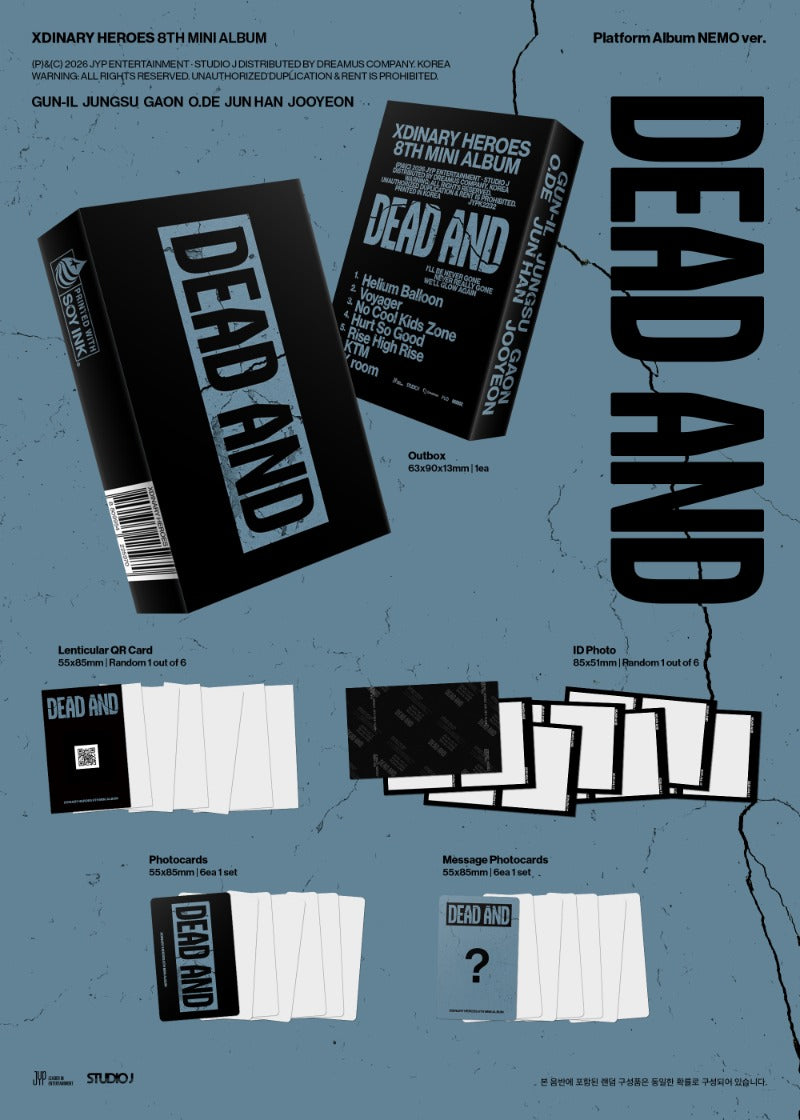 Xdinary Heroes - 8th Mini Album [DEAD AND] (Platform Album NEMO Ver.)