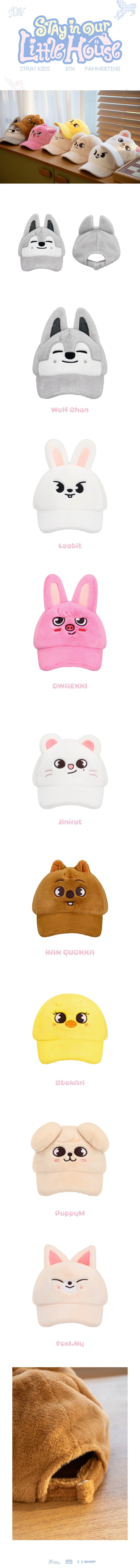 Stray Kids - MD [Stay in Our Little House] SKZOO PLUSH CAP