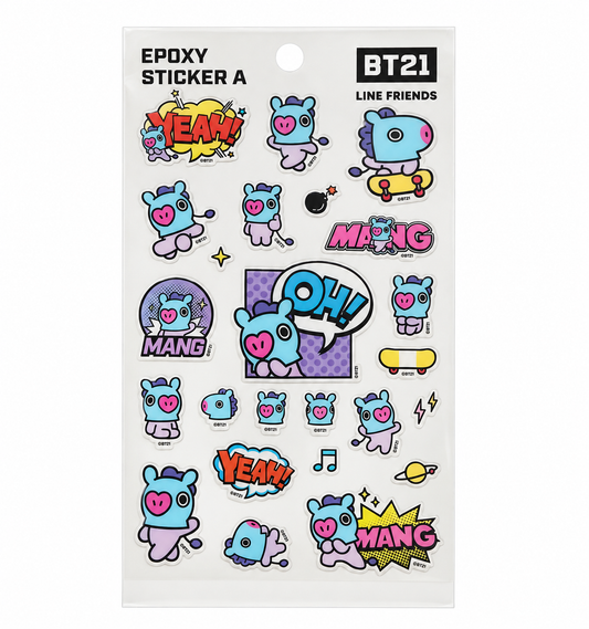 BTS- [BT21 Monopoly Collaboration] Epoxy Sticker ver.A