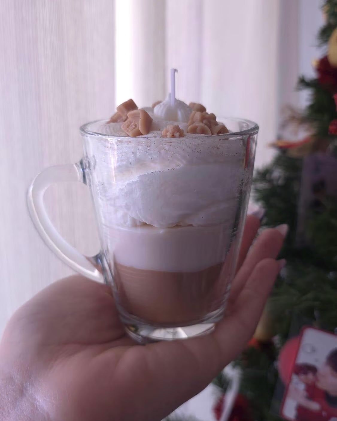 Cafè Latte Mug Dessert Soy Candle – Realistic Coffee Decor