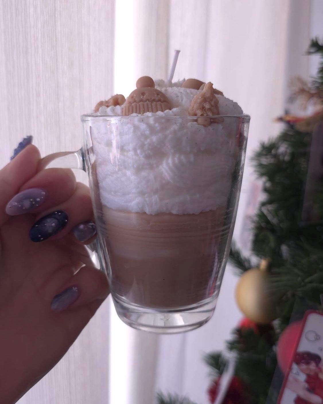 Cafè Latte Mug Dessert Soy Candle – Realistic Coffee Decor