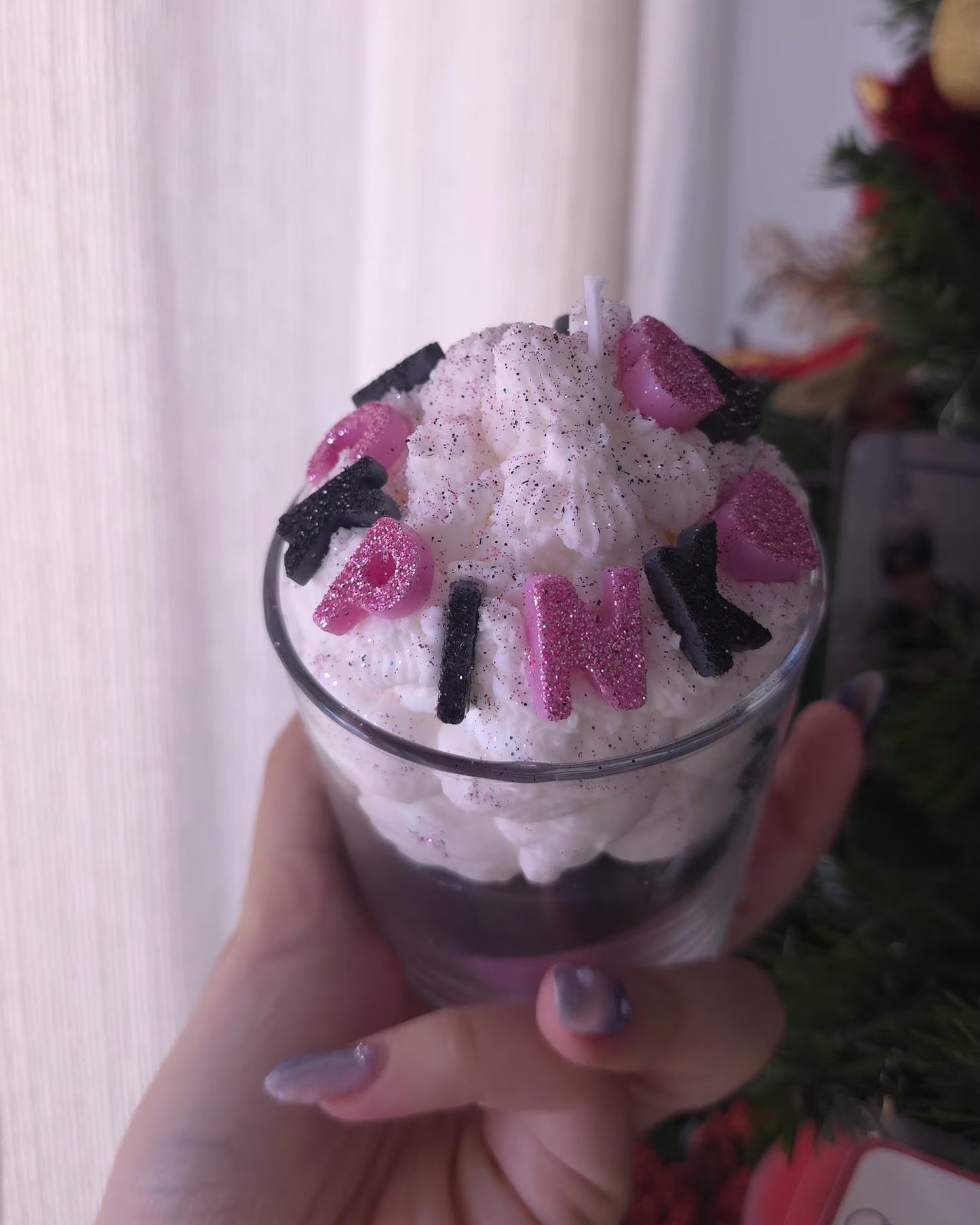 BLACKPINK K-pop Inspired Soy Candle – Handmade Decorative Dessert Candle