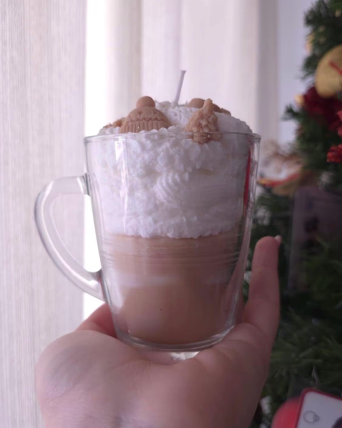 Cafè Latte Mug Dessert Soy Candle – Realistic Coffee Decor
