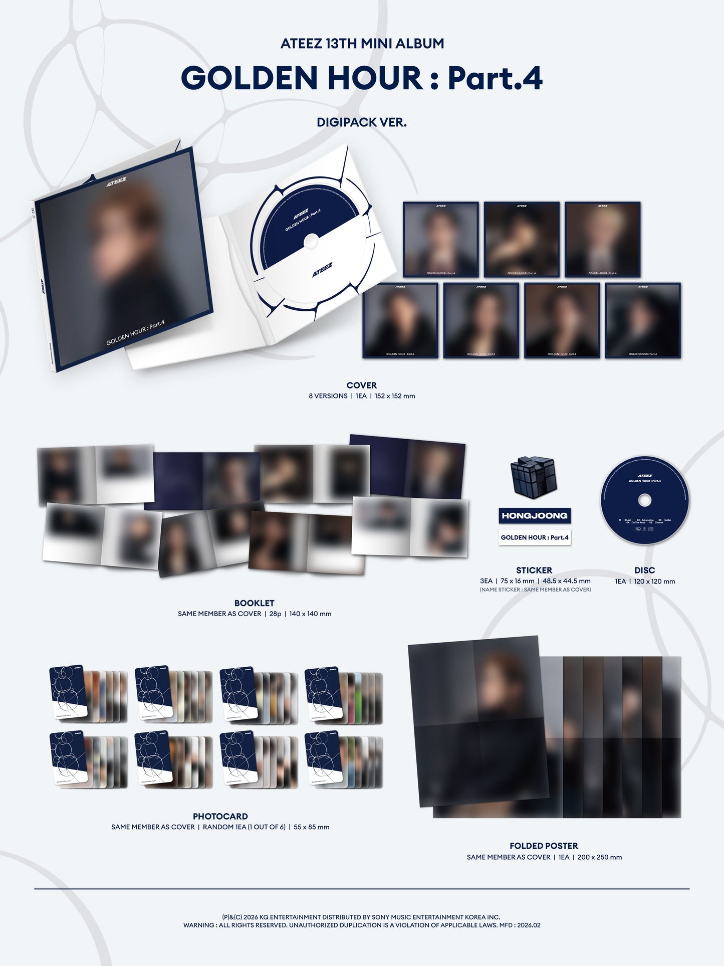 ATEEZ – GOLDEN HOUR : Part.4 (DIGIPACK VER.)
